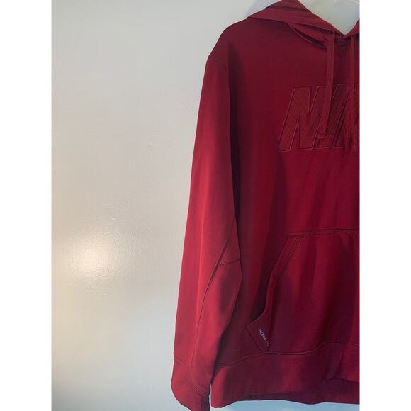 NIKE Unisex Adult Therma-Fit Deep Red Pullover Hoodie / Size: Medium - Picture 4 of 7